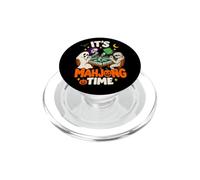 Halloween It's Mahjong Time Ghost Skeleton Mummy PopSockets PopGrip for MagSafe