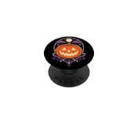 Halloween Jack O Lantern Carved Face Full Moon Stars PopSockets Adhesive PopGrip