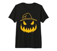 Halloween Jack O Lantern Face Pumpkin Black Glasses Premium T-Shirt