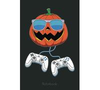Halloween Jack O Lantern Funny Pumpkin Video Gamer Boys Notebook: Video Games Notebook and Tracker: Gamer's Journal Designed To Record Current and Future Gaming | Gaming Fire