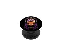 Halloween Jack O Lantern Moon Phases Celestial Pumpkin PopSockets Adhesive PopGrip