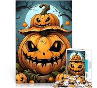 Halloween Jack-o'-Lantern1000 Piece teenager Puzzles Challenging Game and Family Play Wall Decoration Unique Birthday and Xmas Gifts 38x26cm