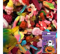 Halloween Jelly Sweets Mix With Halloween Gifts Pouch - Spooky Novelty Trick or Treat jelly Candy Sweets (250g)