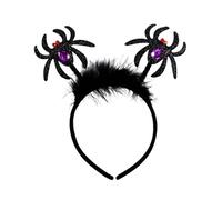 Halloween Jewellery Charms Halloween Jewellery for Women Headband Party Headbands Feathers Black Bat Headwear Costume Accessory Party Supplies for Adults Kids (Black, 20. 5x19x2cm)