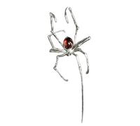 Halloween Jewellery for Mens And Cool Ear Hangers With Bone Clips Dark And High End Style Spicy Cold Punk Earrings Halloween Decoration Outdoor (Silver, 6cm)
