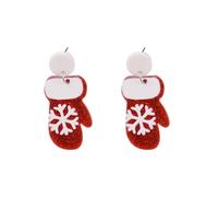 Halloween Jewellery for Mens Halloween Charms for Jewellery Making Christmas Snowflake Gloves Water Cup Acrylic Stud Earrings Small Fresh Earrings Decorations Indoor (B, 4. 6x2cm)