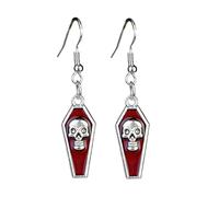 Halloween Jewellery for Women Halloween Jewellery Set Spook Up Your Style With Exquisite Earrings For A Bewitching! Spooky Decorations (Red, 6. 5cm)