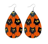 Halloween Jewellery Making " Be The Of All With Our Fabulous Halloween Leather Earrings!" GhostHalloween (B, 6. 5cm)