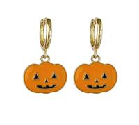 Halloween Jewellery Set Halloween Beads for Jewellery: Eye Catching Pumpkin Earrings For Spooktacular Nights! Window Decorations (A, 3. 6cm)