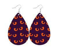 Halloween Jewellery The Of Halloween With Our Stunning Leather Earrings! Toy (B, 6. 5cm)