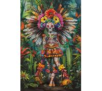 Halloween Jigsaw Puzzle Skull Theme - Game Gift for Elders Family and Friends 1000 Piece