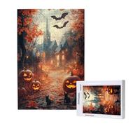 Halloween Jigsaw Puzzles for Adults 4000 Pumpkin Puzzles for Adults Wooden, Funny/Difficult/Impossible/Challenging Decompression Games, As a Birthday for Women and Men ML-158