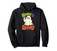 Halloween Keepin' It Spooky Cute Ghost Funny Season Pullover Hoodie