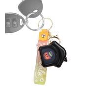 Halloween Keychain - Cartoon Black House Pendant, Fun Hanging Ornament Accessory, Cute Pumpkin Ghost Charm, Lanyard Strap Decoration | Spooky Charm Set For Boys Girls Party Favors