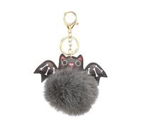 Halloween Keychain Plush Ball Bat Keyring Accessories Party Kid Class Reward Keyring Charm Accessories