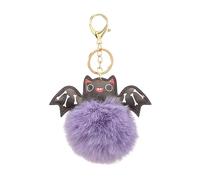Halloween Keychain Plush Ball Bat Keyring Accessories Party Kid Class Reward Keyring Charm Accessories