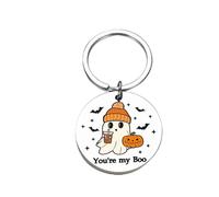 Halloween Keyring Ghost Gifts Boo Basket Horror Spooky Cute Stuffers Boo Idea Fillers For Her Him Kids Women Men Girls Boys Husband Girlfriend Wife Boyfriend Couple