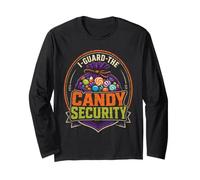 Halloween Kids Candy Security Funny Badge Long Sleeve T-Shirt