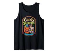 Halloween Kids Candy Security Funny Badge Tank Top