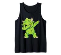 Halloween Kids Cute Stitched Monster Dab Spooky Graphic Tank Top