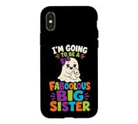 Halloween Kids Faboolous Big Sister Ghost Boo Gift Case for iPhone X/XS