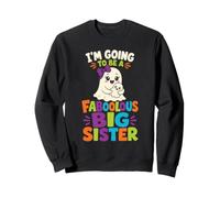 Halloween Kids Faboolous Big Sister Ghost Boo Gift Sweatshirt