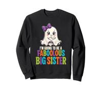 Halloween Kids Faboolous Big Sister Ghost Boo Gift Sweatshirt