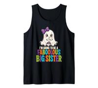 Halloween Kids Faboolous Big Sister Ghost Boo Gift Tank Top