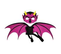 Halloween Kids' Felt Bat Costume Set - Bat Wings & Mask for Toddlers, Preschool Party Performance & Festival Dress-Up Props