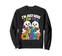 Halloween Kids I'm Just Here For The Candy Ghost Cute Sweatshirt