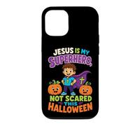 Halloween Kids Jesus Is My Superhero Not Scared Faith Case for iPhone 12/12 Pro