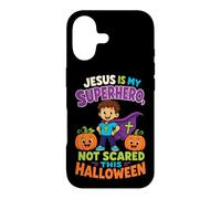 Halloween Kids Jesus Is My Superhero Not Scared Faith Case for iPhone 17