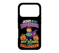 Halloween Kids Jesus Is My Superhero Not Scared Faith Case for iPhone 17 Pro