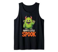 Halloween Kids Pappy's Little Spook Cute Monster Gift Tank Top