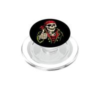 Halloween Kids Pirate Skeleton Jack O Lantern Graphic PopSockets PopGrip for MagSafe