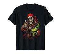 Halloween Kids Pirate Skeleton Jack O Lantern Graphic T-Shirt