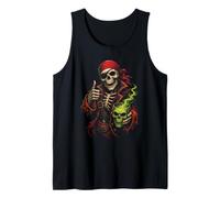 Halloween Kids Pirate Skeleton Jack O Lantern Graphic Tank Top
