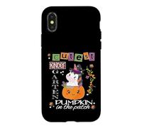 Halloween Kindergarten Cute Unicorn Pumpkin Teacher Student Case for iPhone X/XS
