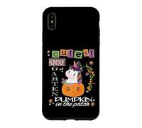 Halloween Kindergarten Cute Unicorn Pumpkin Teacher Student Case for iPhone XS Max