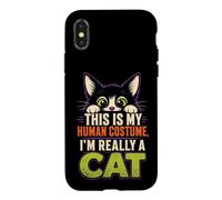 Halloween Kitten This Is My Human Costume Really A Cat Case for iPhone X/XS