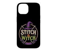 Halloween Knitting Stitch & Witch Witchy Needles Broom Case for iPhone 14