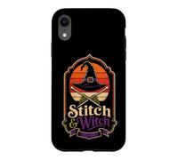 Halloween Knitting Stitch & Witch Witchy Needles Broom Case for iPhone XR