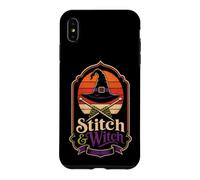 Halloween Knitting Stitch & Witch Witchy Needles Broom Case for iPhone XS Max