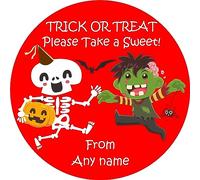 Halloween label for Celebrations chocolate tub (NO CHOCOLATE IS INCLUDED) Personalised