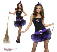 Halloween Ladies Fever Tutu Witch Costume
