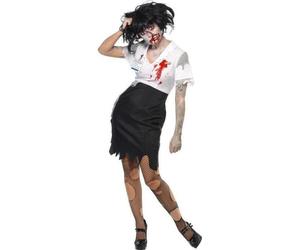 Halloween Ladies Worked To Death Office Zombie Lady Costume