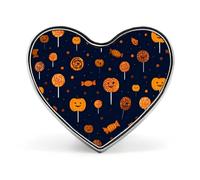 Halloween Ladybug Lollipop Heart Badge Pin Metal Reel Pins Memorial Brooch Button Lapel Pins for Backpack Wedding