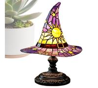 Halloween Lamp | Gothic Resin Night Lights with USB Power | Halloween Table Lamp Witch Hat | for Home and Bedroom, Living Room, Dorm, Farm, Table, Desk, Bedside, Floor