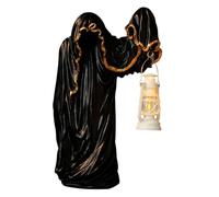 Halloween Lantern - Eerie Glowing Ghost Light, Vintage-Style Spooky Decor | Handcrafted Collectible Figurine, Led Illumination Indoor Outdoor Use, Weather Resistant Halloween Centerpiece Porch