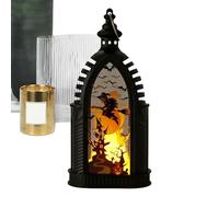 Halloween Lantern - LED Tabletop Candle Lamp | Outdoor & Indoor Party Decoration, Spooky Festival Table Centerpiece, Halloween Prop for Home Décor
